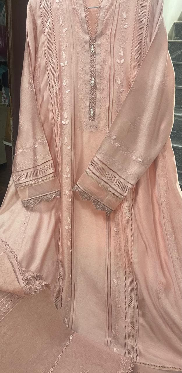 Pink Heirloom - stitched presentation, available made to order; original photograph